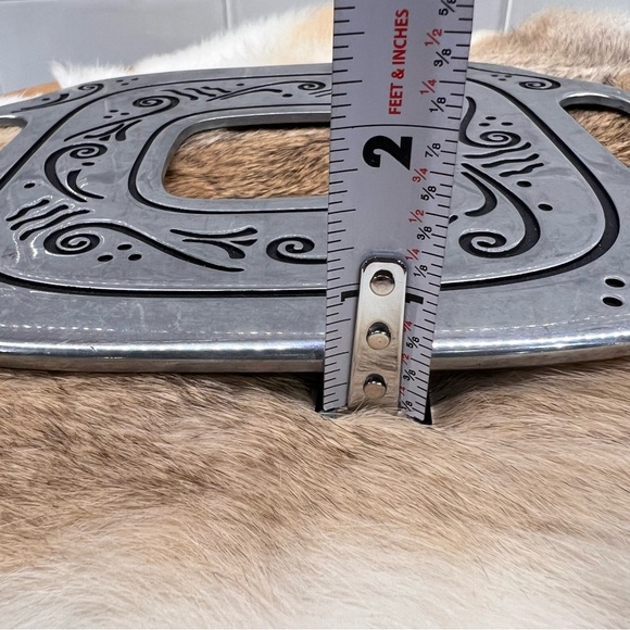 Vintage Lenox Spyro Hollowware Pattern Trivet Metal Serveware - Picture 9 of 10